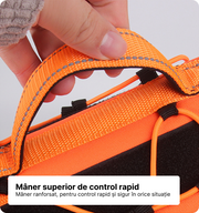 Ham tactic premium Petora pentru câini, ajustabil, reflectorizant, cu mâner ranforsat, portocaliu