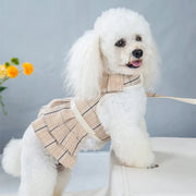 Petora M Haină cu lesă pentru căței bej HH1014