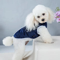 Haină pentru căței, albastră, HH1007