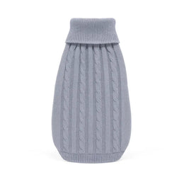 Petora Haină pentru căței, model tricotat, HH1016, gri