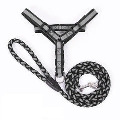 Ham ajustabil cu lesă pentru căței, negru, HC1030