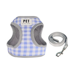 Ham ajustabil cu lesă pentru căței, albastru, HC1019