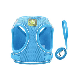 Petora Ham cu lesă ajustabil pentru căței albastru HC1021