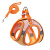 Ham ajustabil cu lesă pentru căței, portocaliu-roz, HC1022