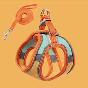 Petora Ham cu lesă ajustabil pentru căței portocaliu-verde HC1022