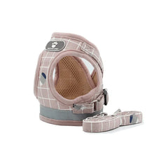 Ham ajustabil cu lesă pentru căței, roz, HC1020