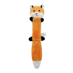 Jucărie de pluș pentru căței, 45x10cm, vulpe, JC1002