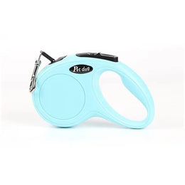 Lesă retractabilă, 3/5 metri, LS1005, cyan