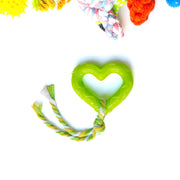 Jucărie de ros pentru câini din cauciuc, inimă