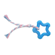 Jucărie de ros pentru câini din cauciuc, stea