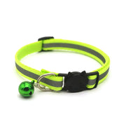 Zgardă reglabilă pentru pisici și căței, verde-fluorescent, ZC1021