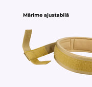 Zgardă Tactică pentru căței cu Cataramă Metalică si Mâner, neagră, ZC1020